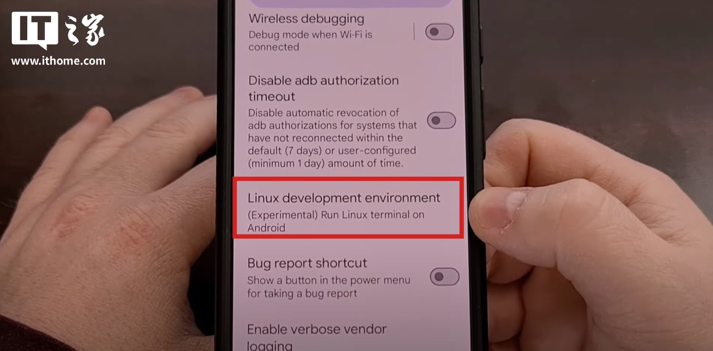 谷歌为 Pixel 手机推出 Debian Linux 开发环境，安卓 15 最新版可启用开发者模式部署终端 App图片