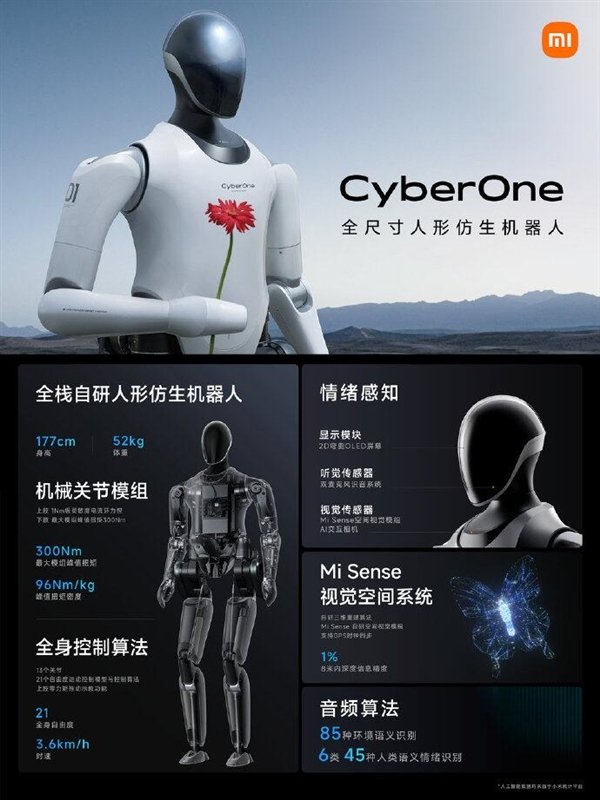 传小米人形机器人Cyberone即将量产 消息不实 传小米人形机器人Cyberone即将量产 消息不实图片